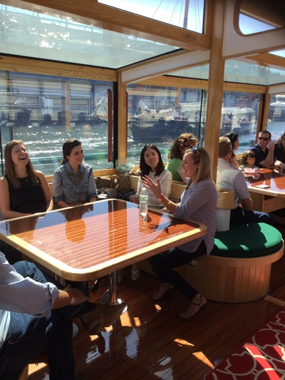 NY charter boat Manhattan II table group